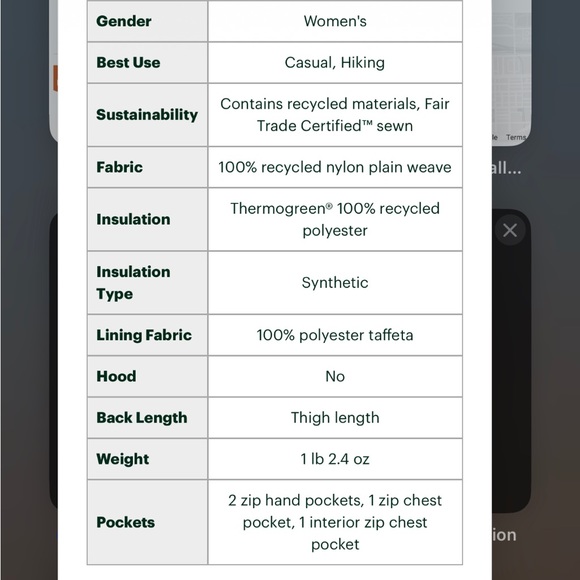 Patagonia Women's Radalie Insulated Parka - Small - Picture 16 of 16